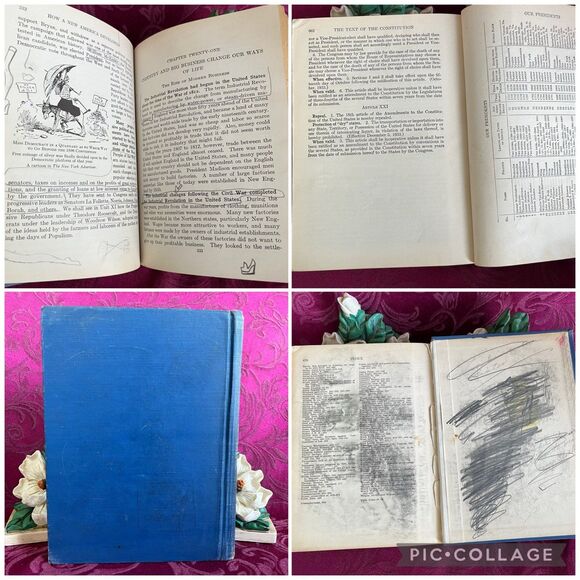 1942 Vintage Book: America’s Progress in Civilization by Freeland and Adams - Picture 10 of 12